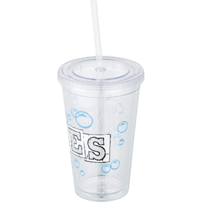 Front View of Clear Sedici Tumbler 16oz