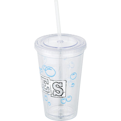 Front View of Clear Sedici Tumbler 16oz