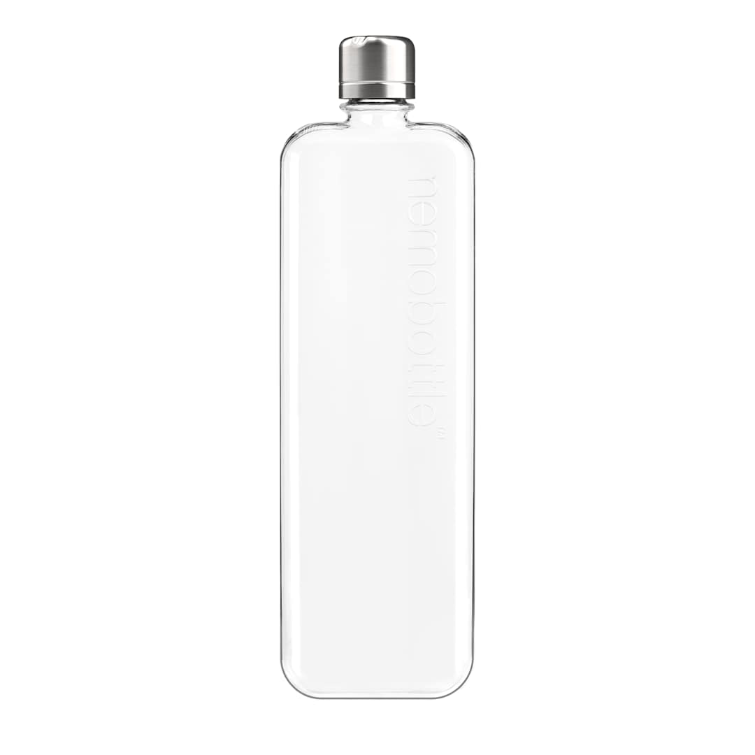 Front View of Clear SLIM Trtian memobottle plain