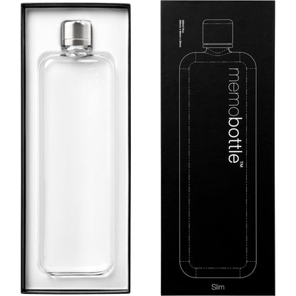 Front View of Clear SLIM Trtian memobottle plain