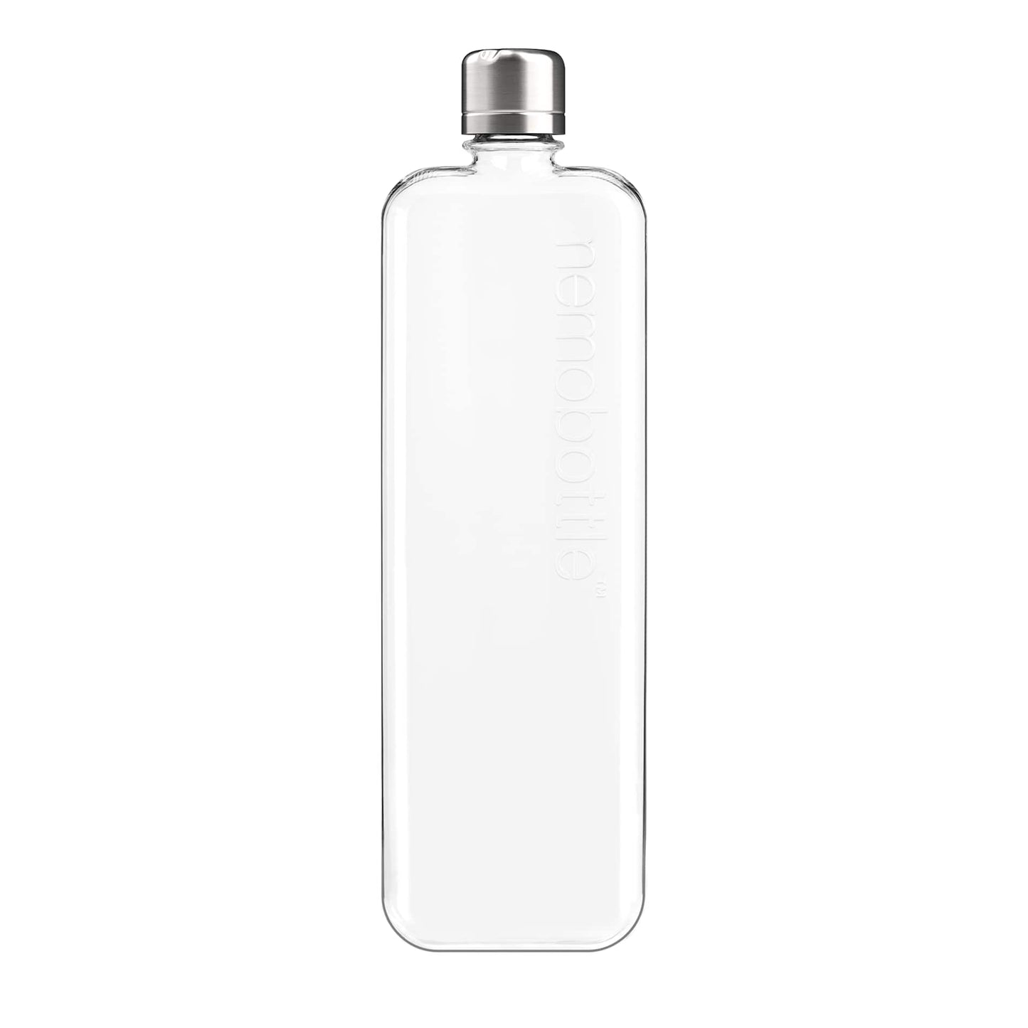 Front View of Clear SLIM Trtian memobottle plain
