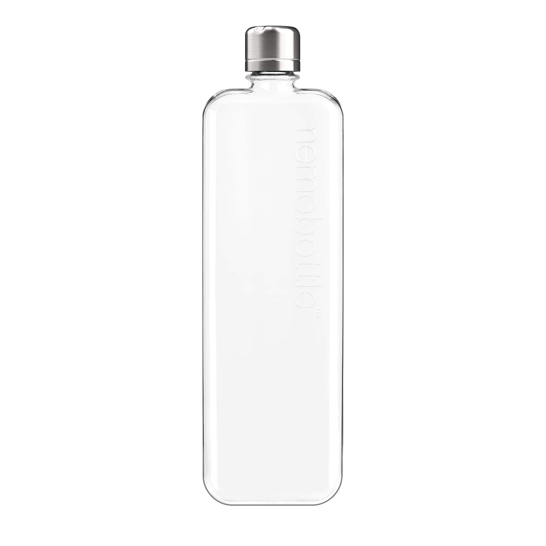 Front View of Clear SLIM Trtian memobottle plain