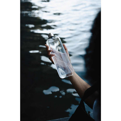 Front View of Clear SLIM Trtian memobottle plain