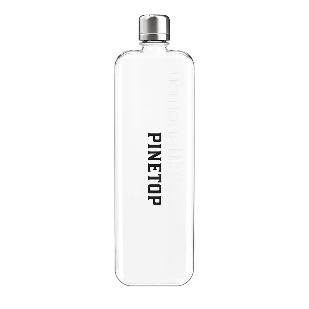 Front View of Clear SLIM Trtian memobottle