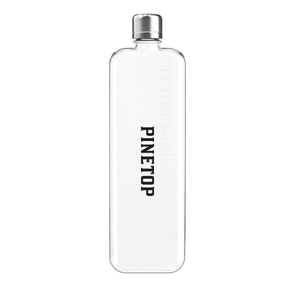 Front View of Clear SLIM Trtian memobottle