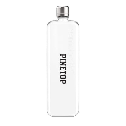Front View of Clear SLIM Trtian memobottle