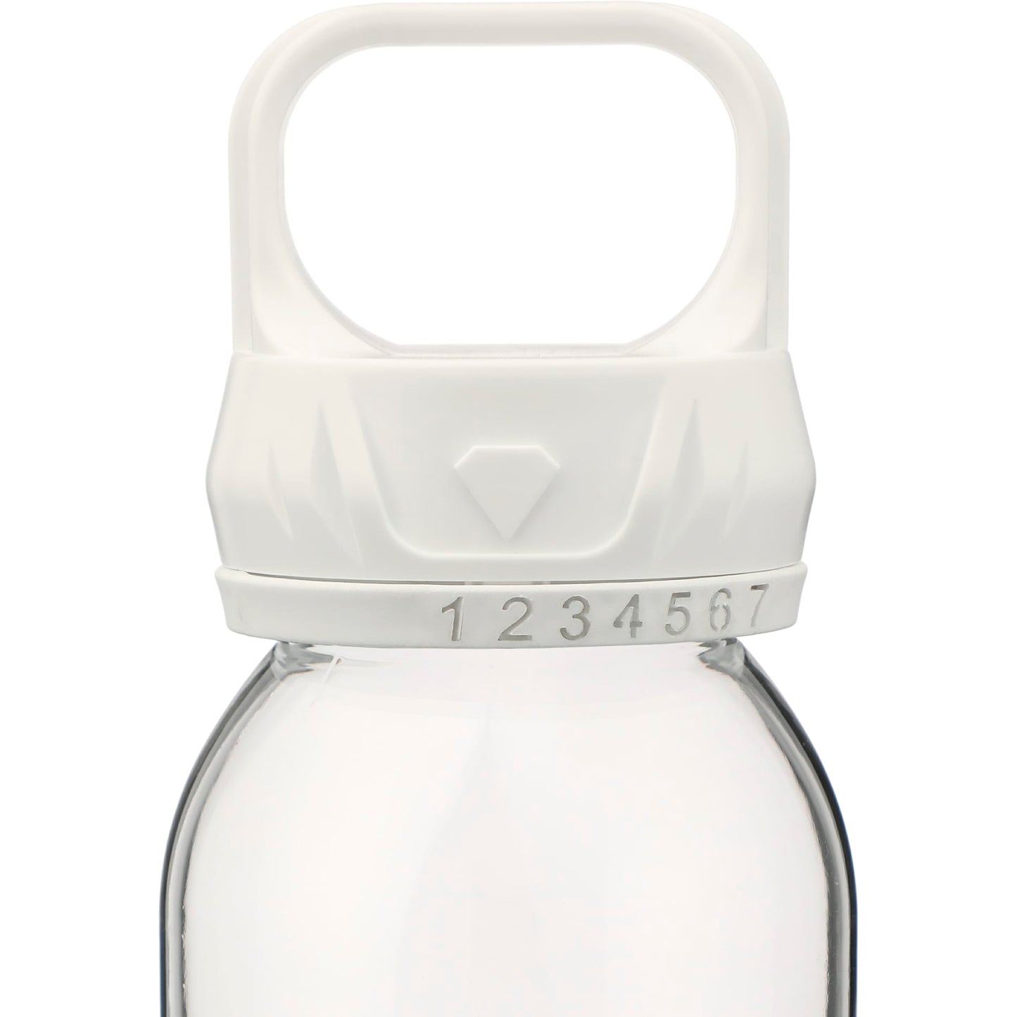 Front View of Clear Smart 22oz Tritan Sports Bottle plain