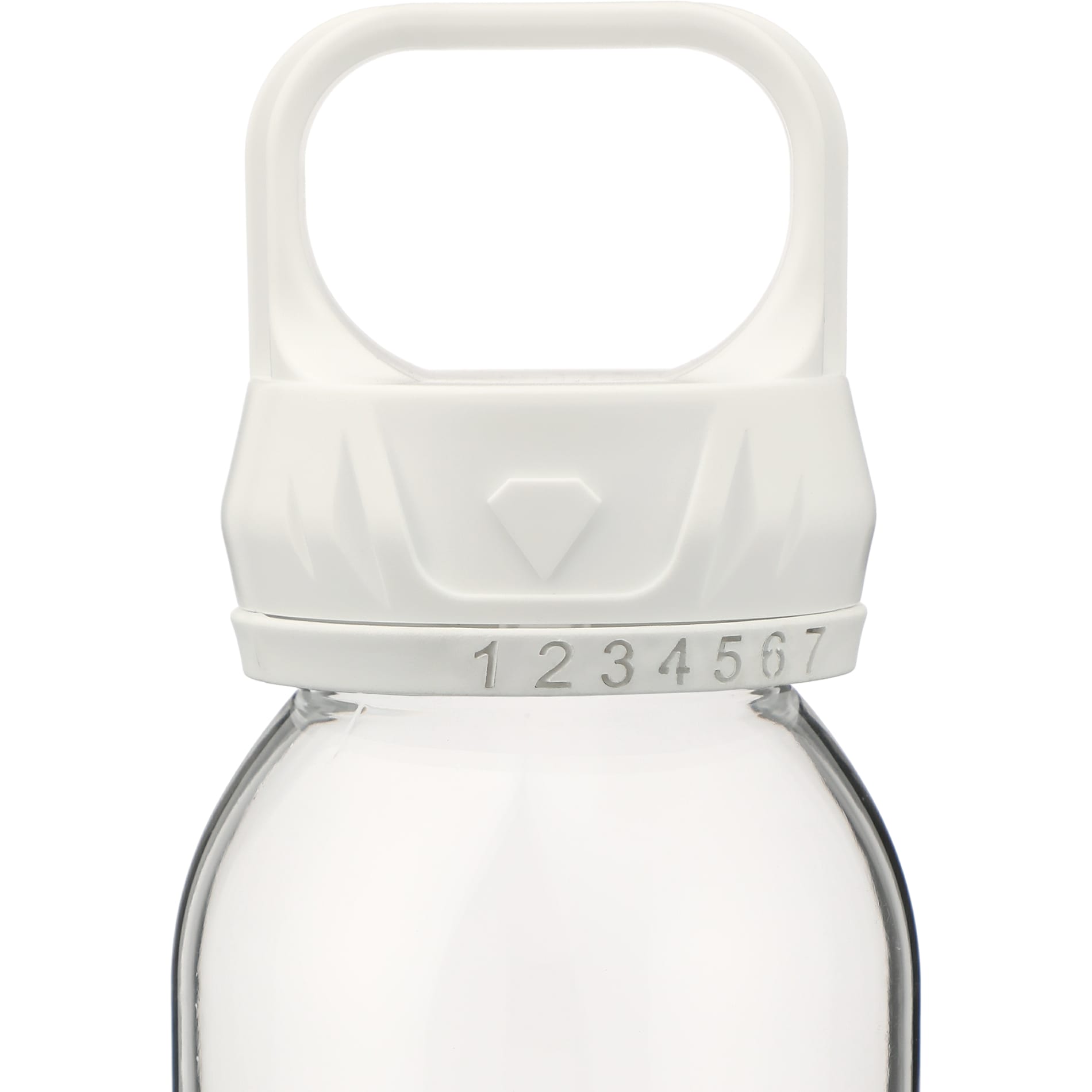 Front View of Clear Smart 22oz Tritan Sports Bottle plain