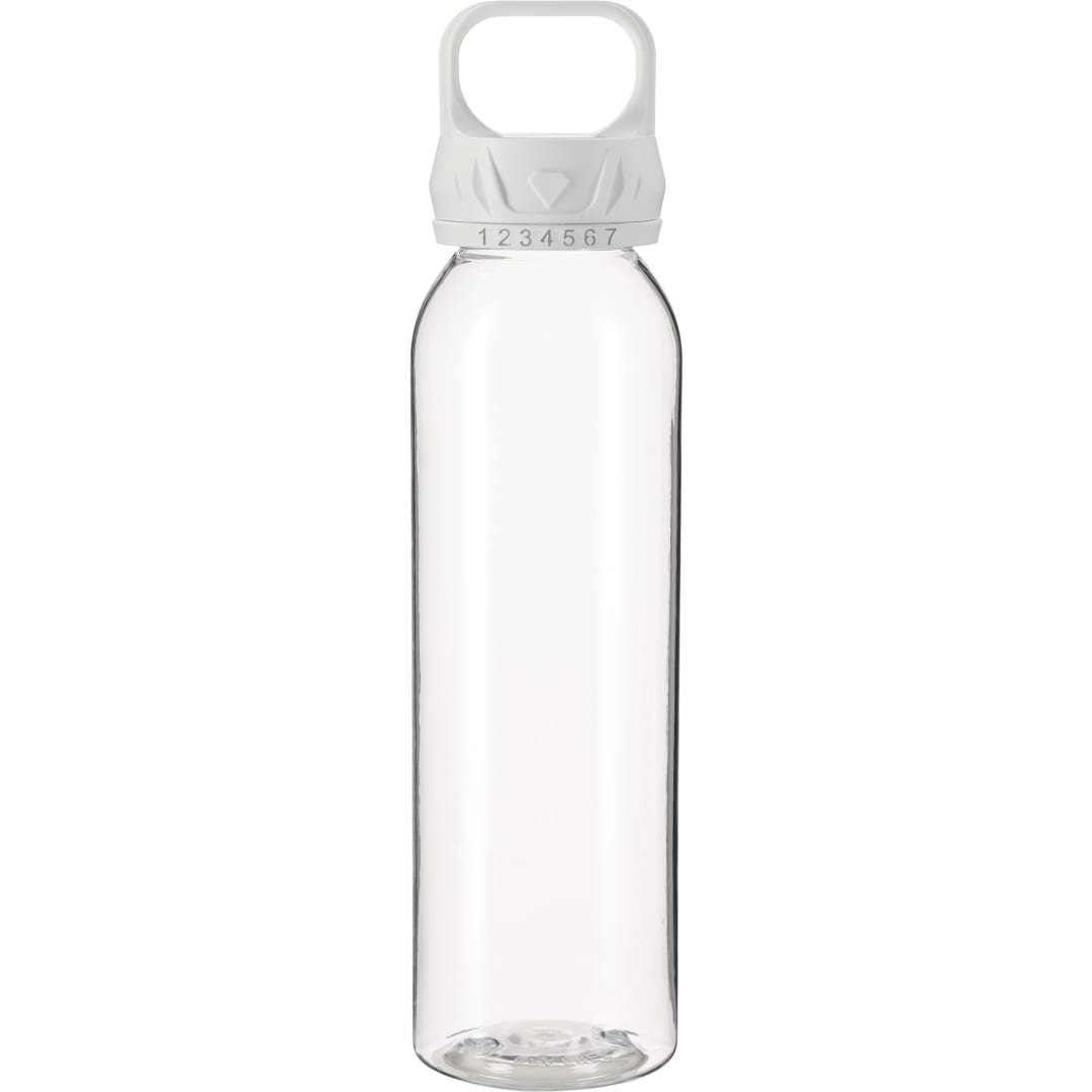 Front View of Clear Smart 22oz Tritan Sports Bottle plain