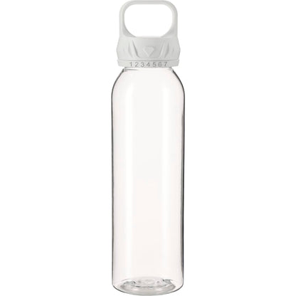 Front View of Clear Smart 22oz Tritan Sports Bottle plain