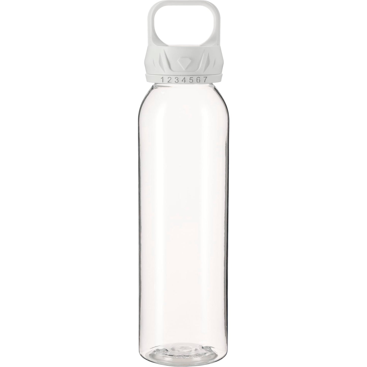 Front View of Clear Smart 22oz Tritan Sports Bottle plain