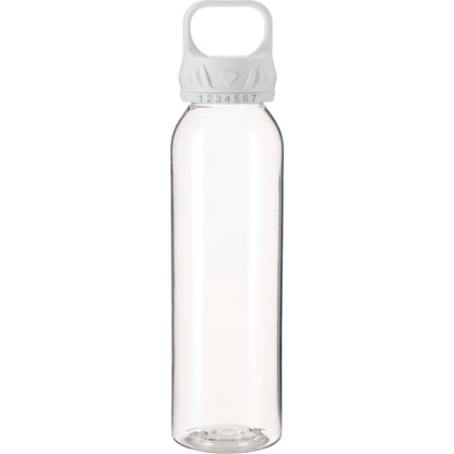 Front View of Clear Smart 22oz Tritan Sports Bottle plain