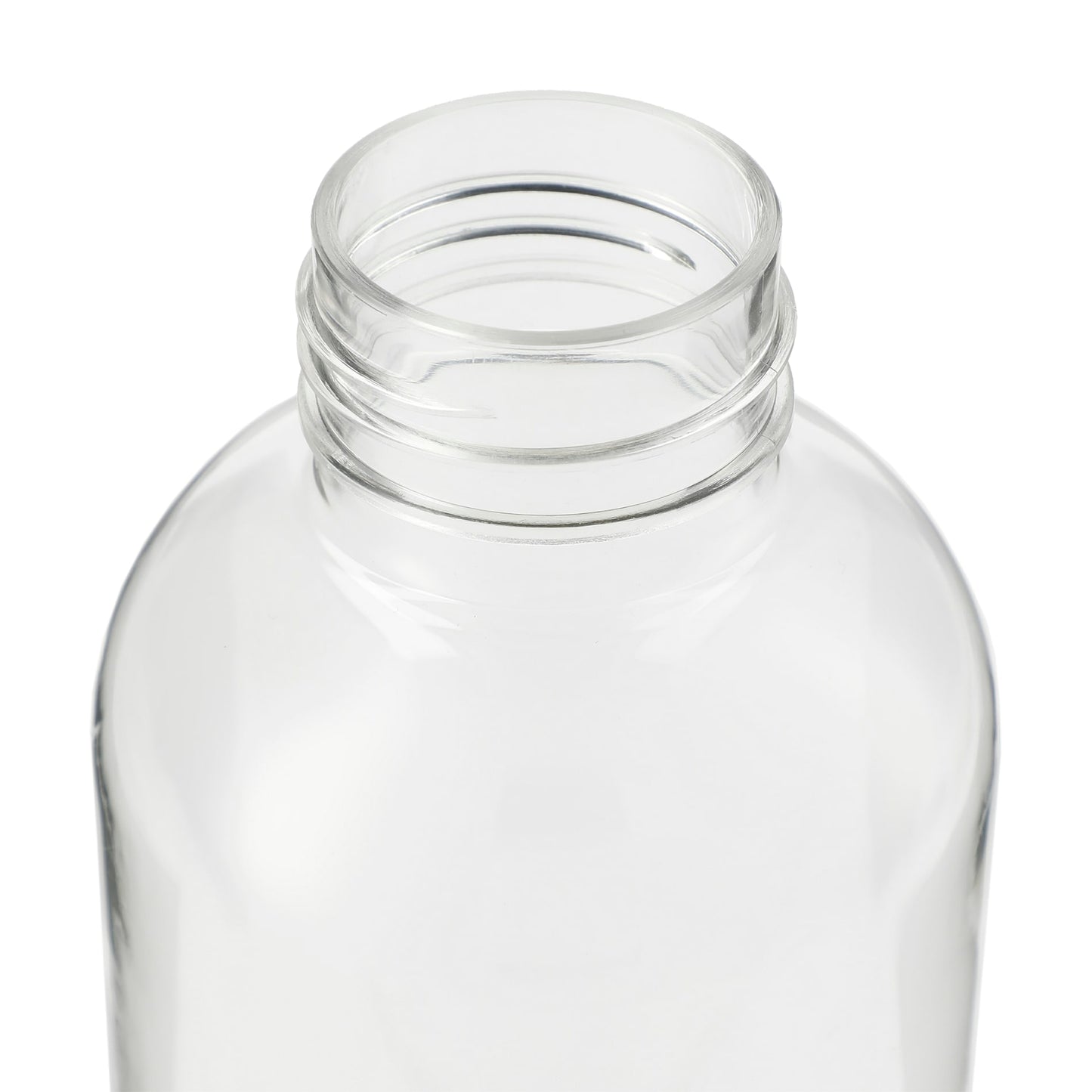 Front View of Clear Sona 22oz RPET Bottle w/ FSC® 100% Bamboo lid