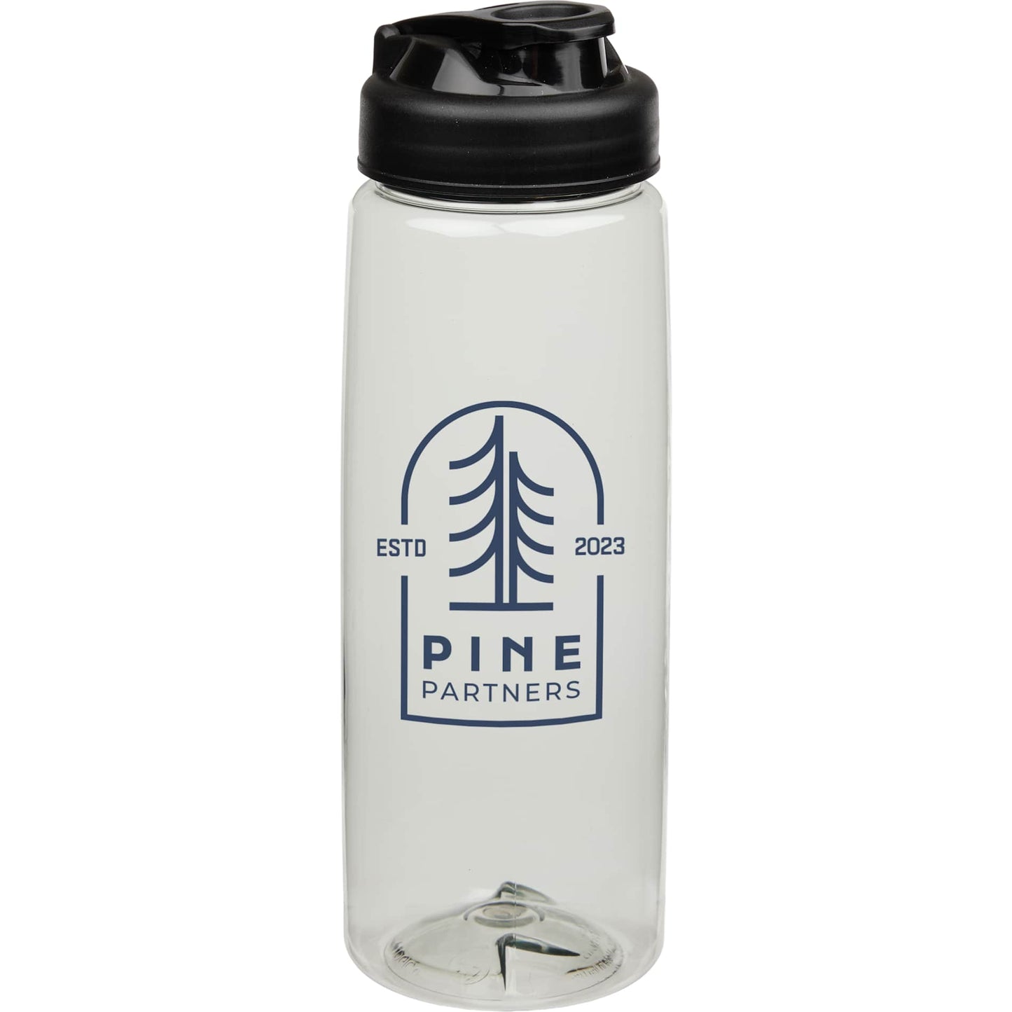 Front View of Clear Surf Bottle w/ Sip-n-Go Lid 26 oz