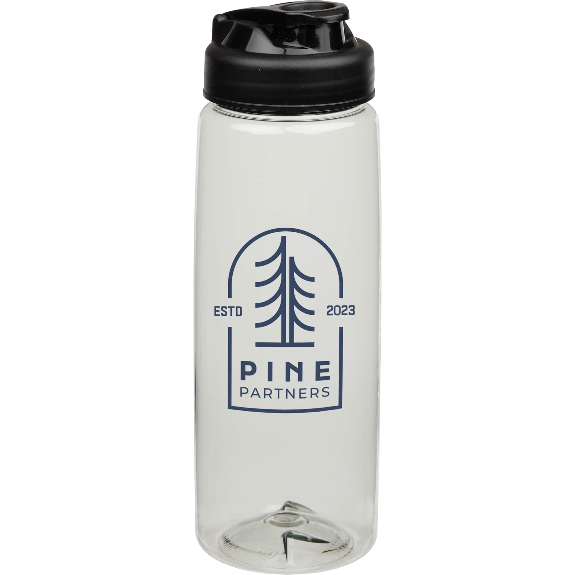 Front View of Clear Surf Bottle w/ Sip-n-Go Lid 26 oz