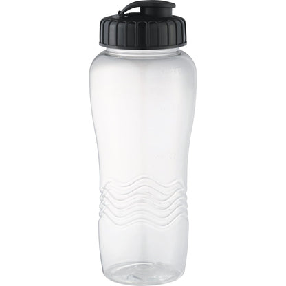 Front View of Clear Surfside 26oz Sports Bottle plain