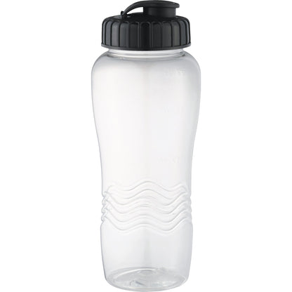 Front View of Clear Surfside 26oz Sports Bottle plain