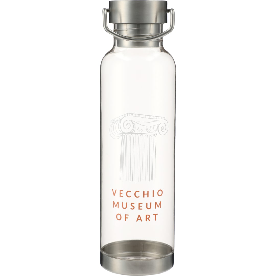 Front View of Clear Thor Tritan Sport Bottle 27oz