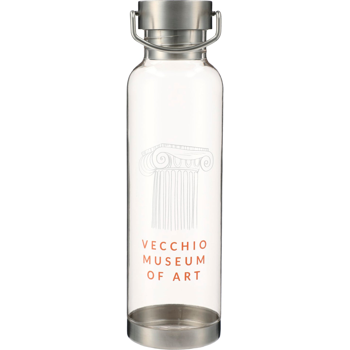 Front View of Clear Thor Tritan Sport Bottle 27oz