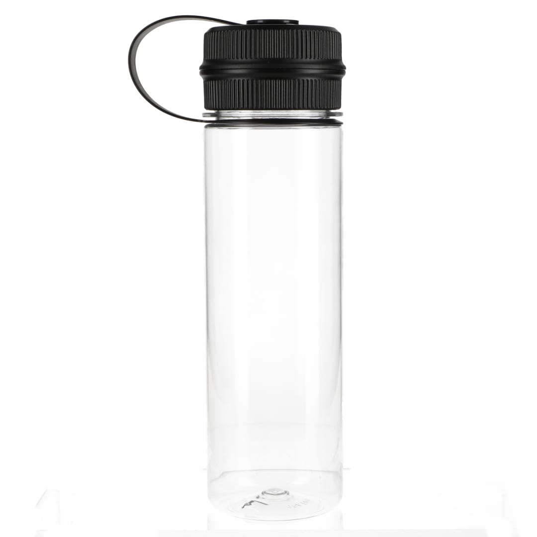 Front View of Clear Venture Recycled R-PET Sports Bottle 21oz plain