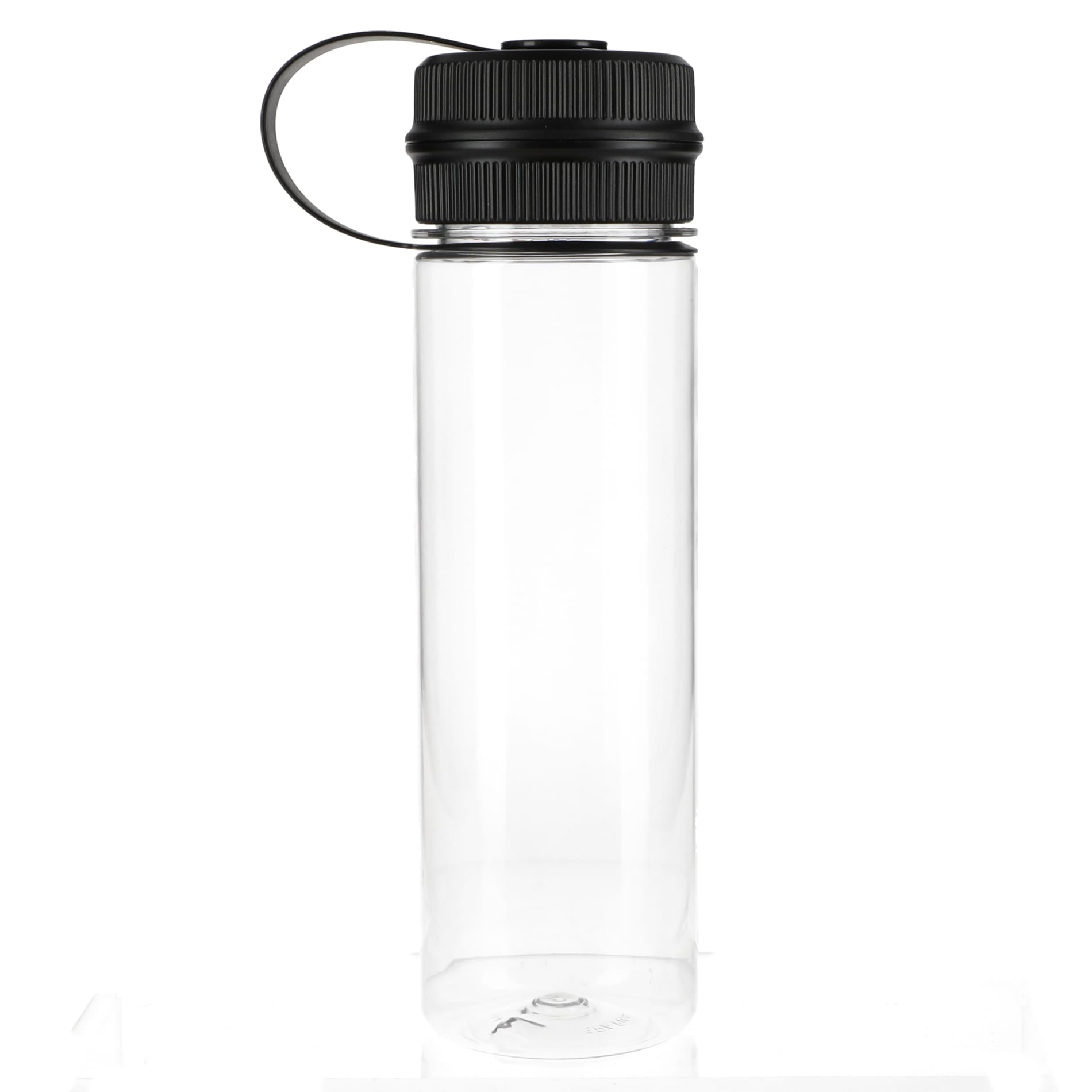 Front View of Clear Venture Recycled R-PET Sports Bottle 21oz plain
