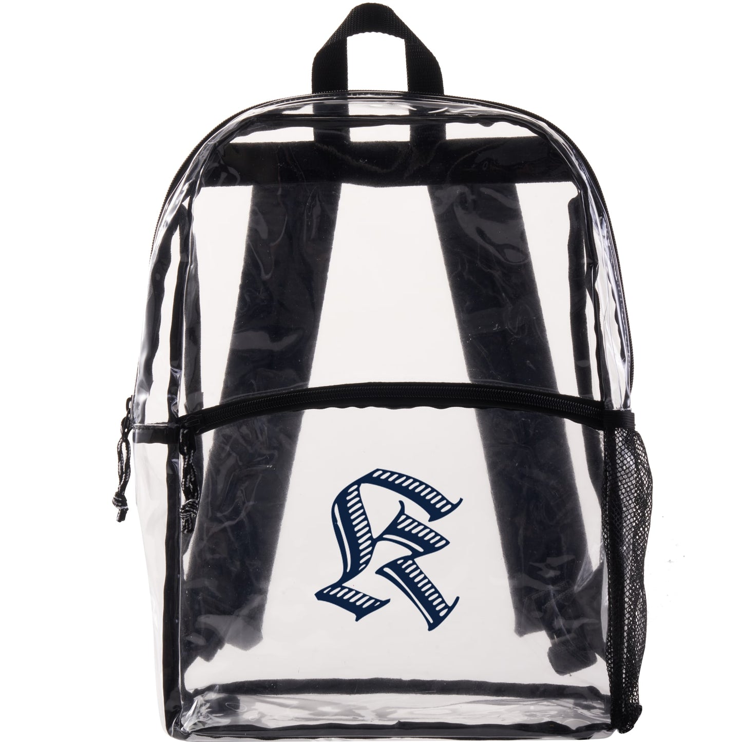 Front View of Clear Vue Clear PVC Backpack