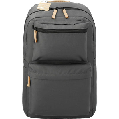 Front View of Gray Aft Recycled 15" Computer Modular Backpack plain