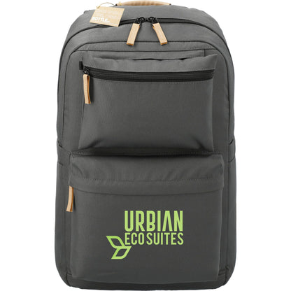 Front View of Gray Aft Recycled 15" Computer Modular Backpack