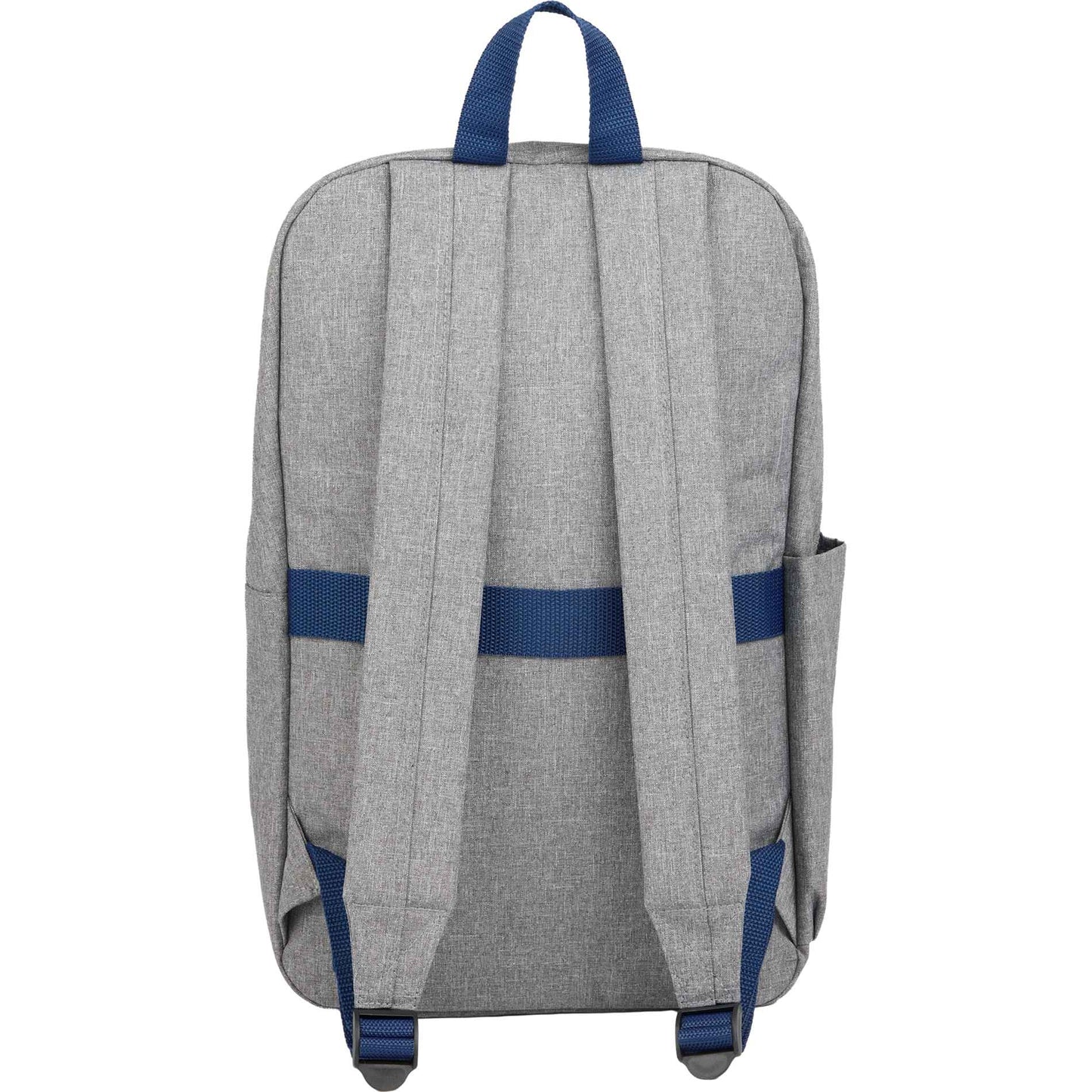 Front View of Gray Angle Recycled 15" Laptop Backpack