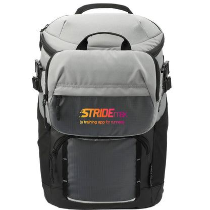 Front View of Gray Arctic Zone® Repreve® Backpack Cooler with Sling