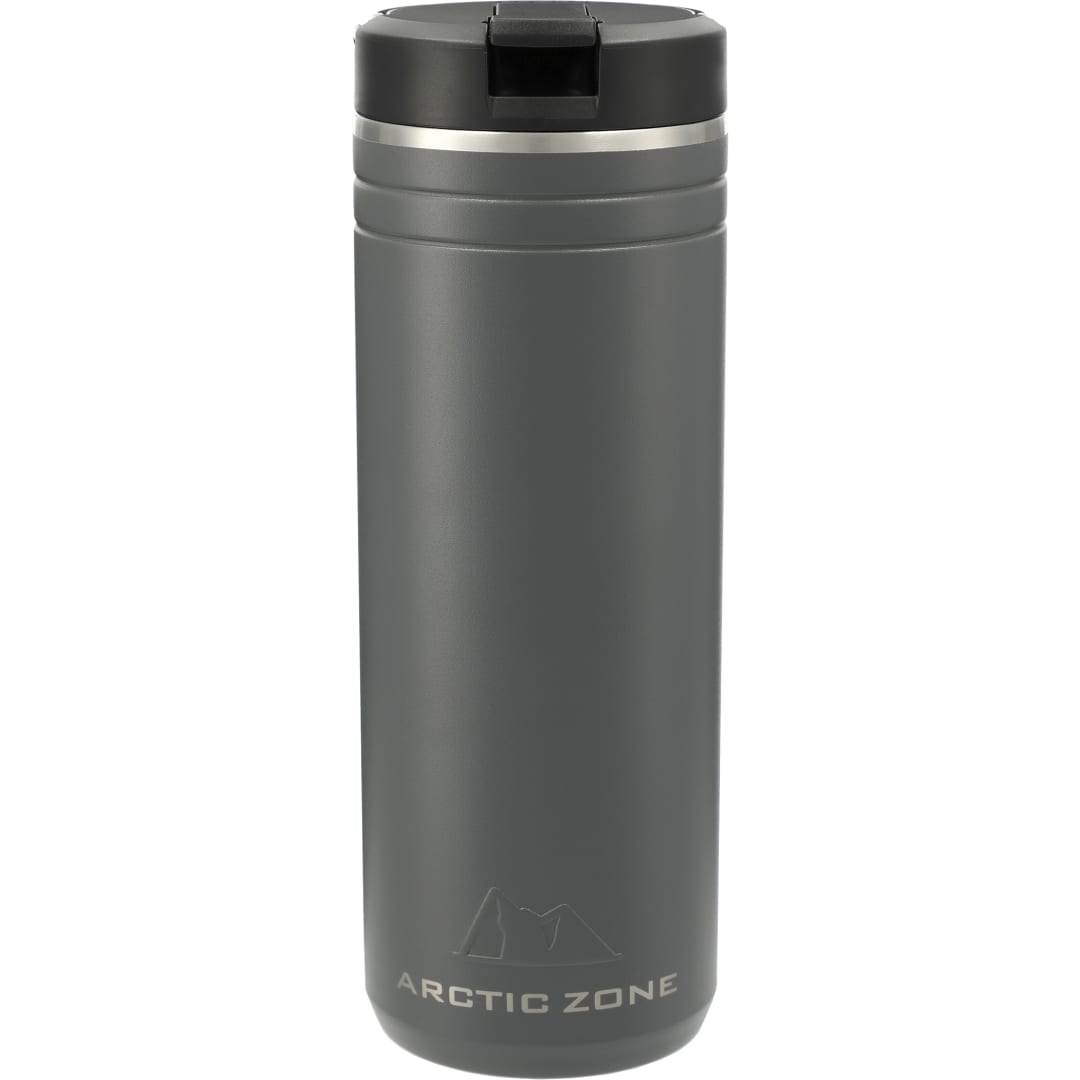 Front View of Gray Arctic Zone® Titan Thermal HP® Tumbler 24oz plain