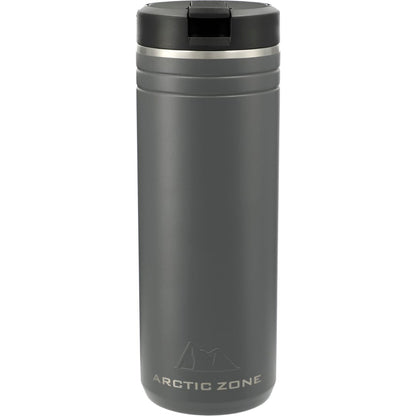 Front View of Gray Arctic Zone® Titan Thermal HP® Tumbler 24oz plain