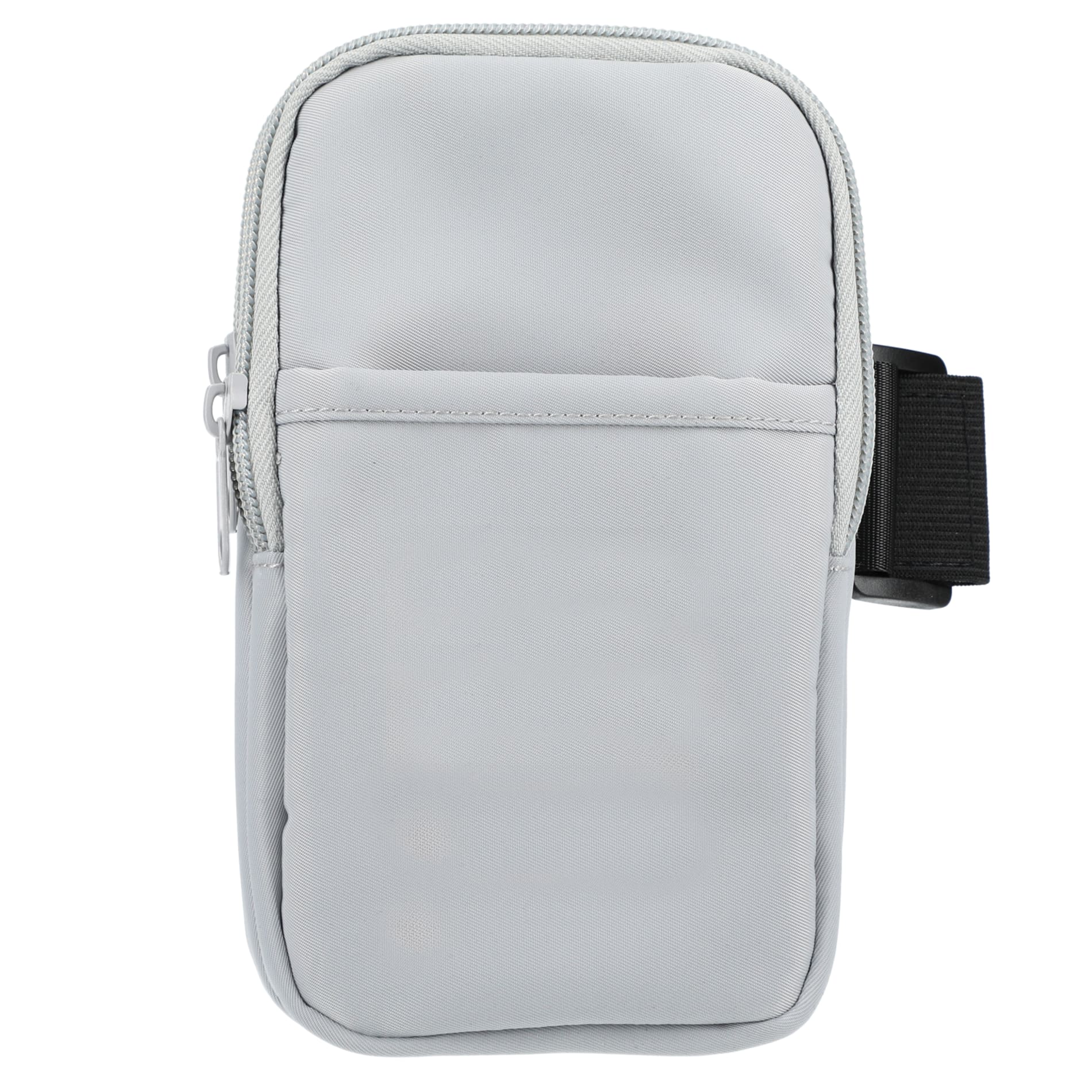 Front View of Gray Bottle Buddy Deluxe Water Bottle Pouch plain