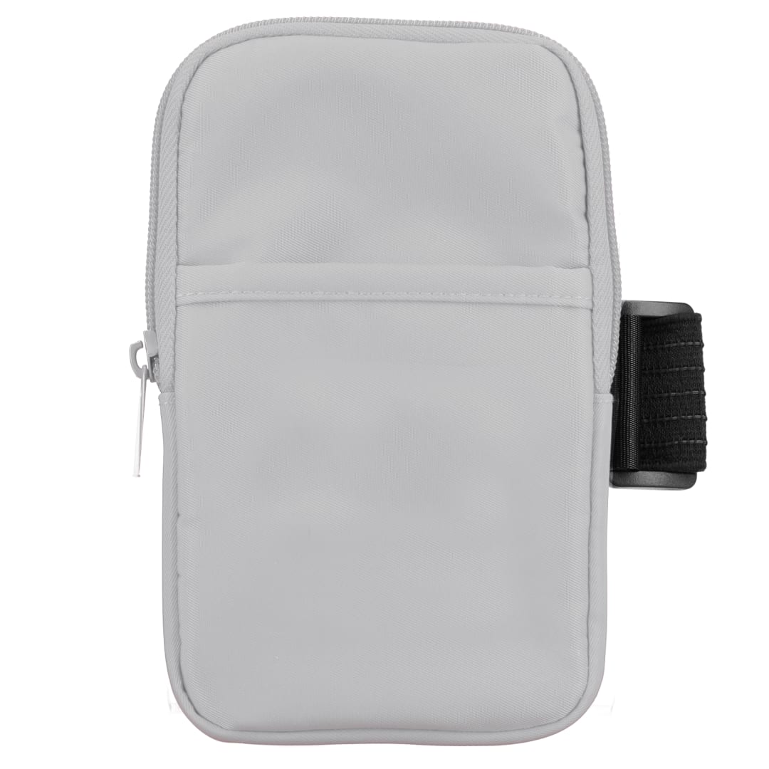 Front View of Gray Bottle Buddy Water Bottle Pouch plain