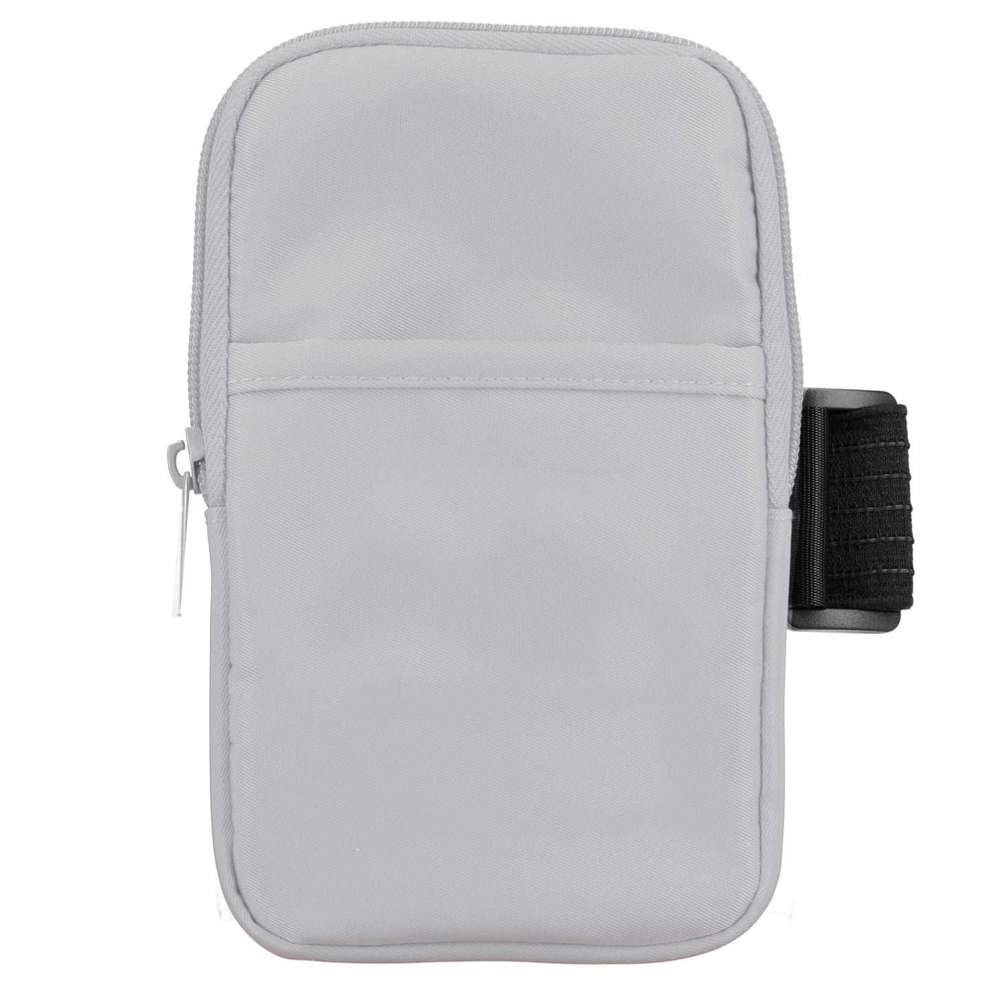 Front View of Gray Bottle Buddy Water Bottle Pouch plain