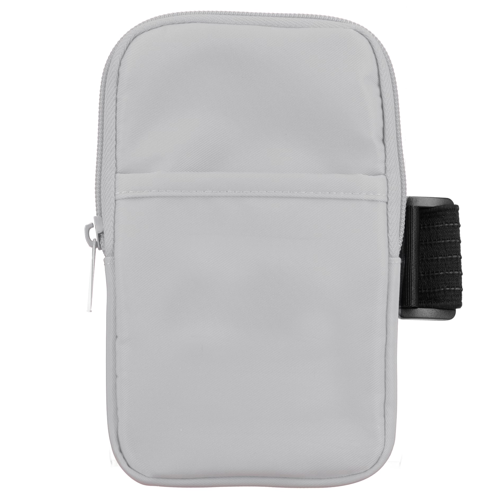 Front View of Gray Bottle Buddy Water Bottle Pouch plain