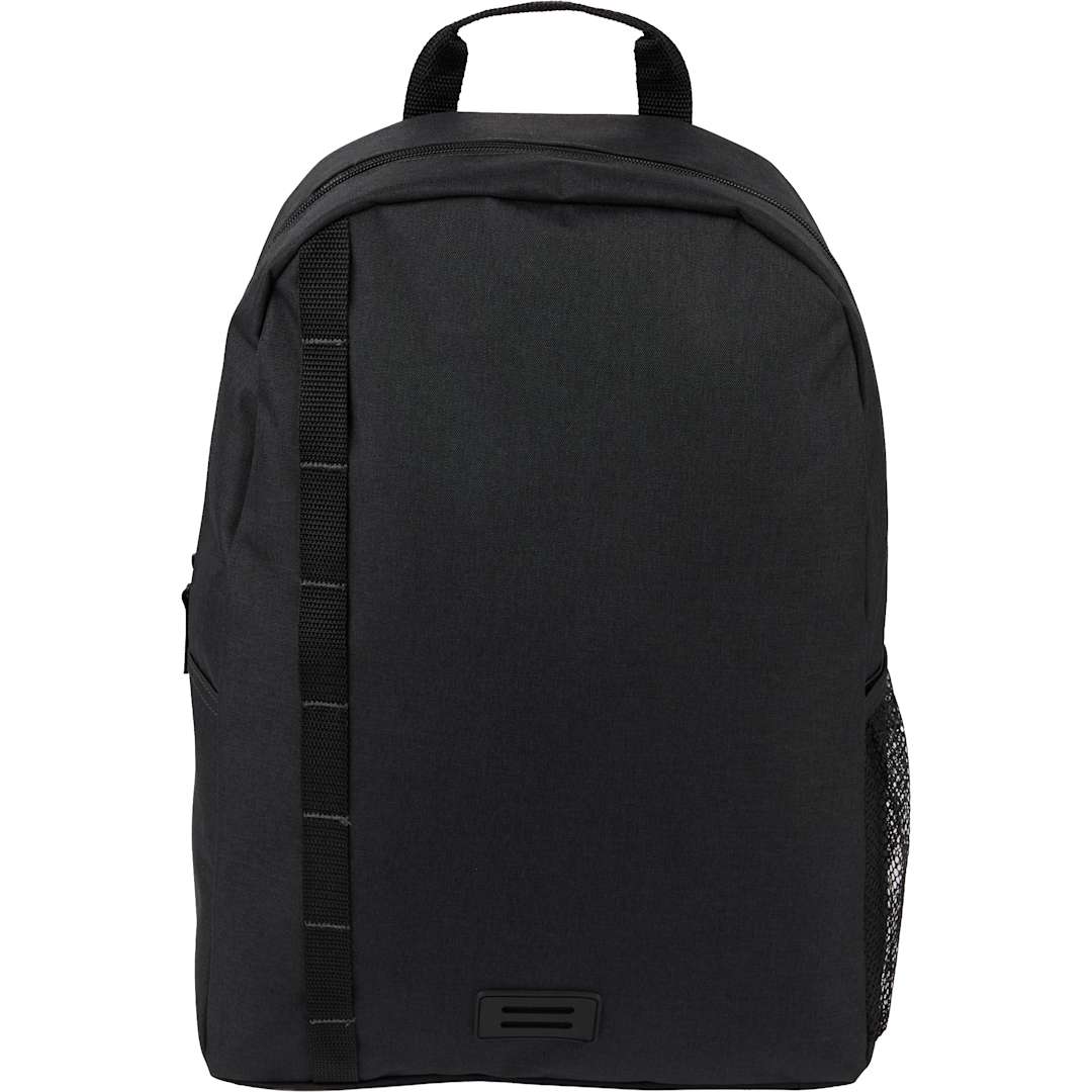 Front View of Gray Brady Recycled 15" Computer Backpack plain