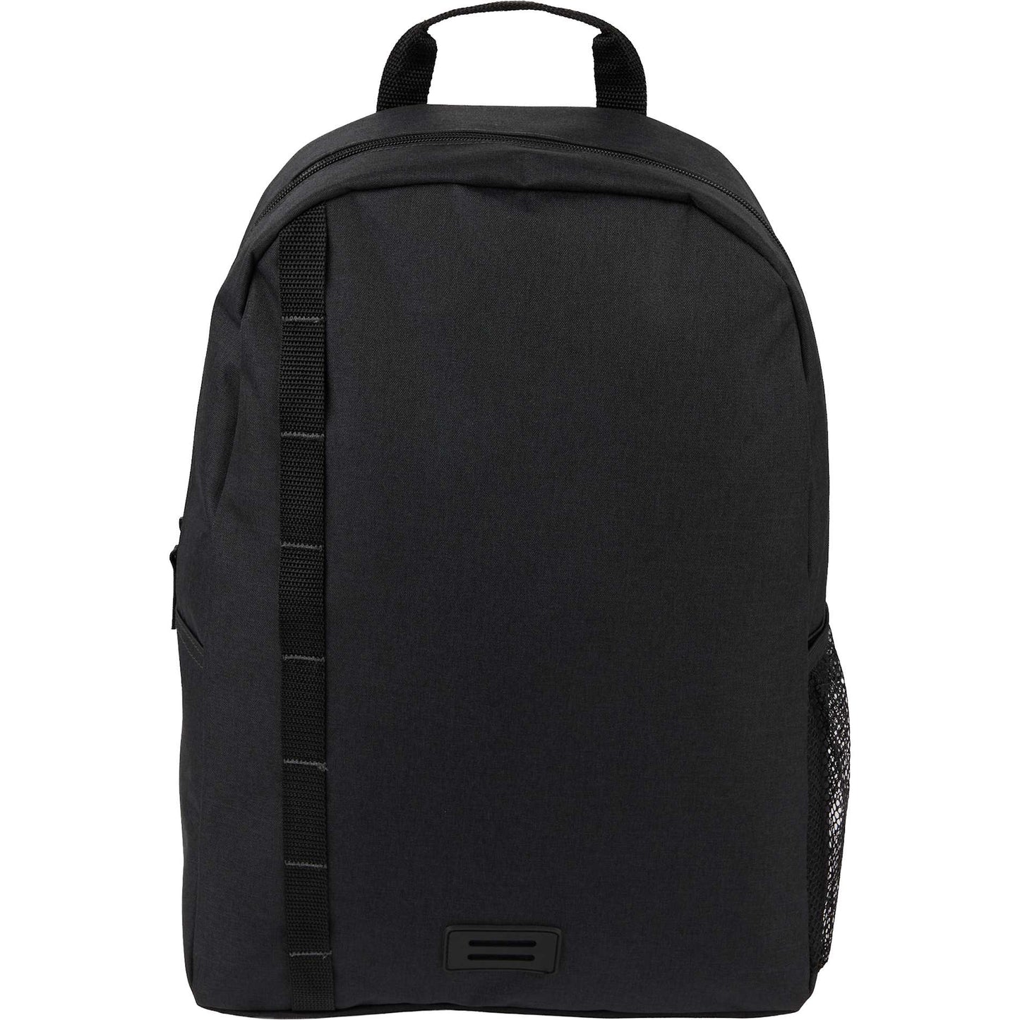 Front View of Gray Brady Recycled 15" Computer Backpack plain