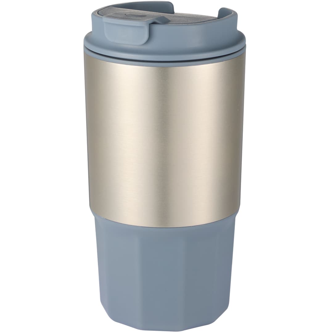 Front View of Gray Brit Eco-Friendly Tumbler 15oz plain