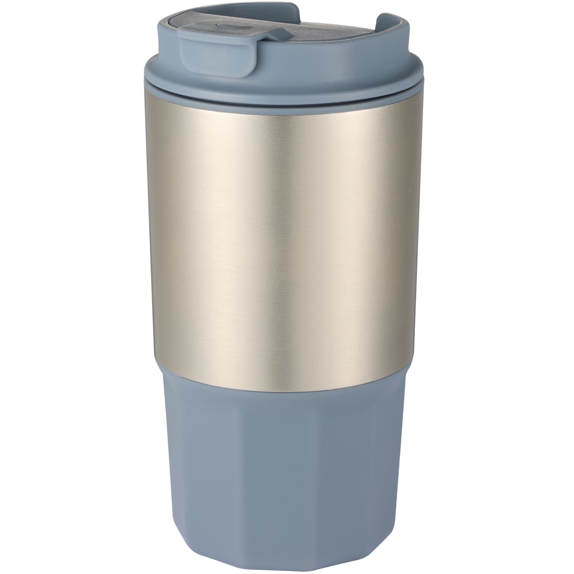 Front View of Gray Brit Eco-Friendly Tumbler 15oz plain