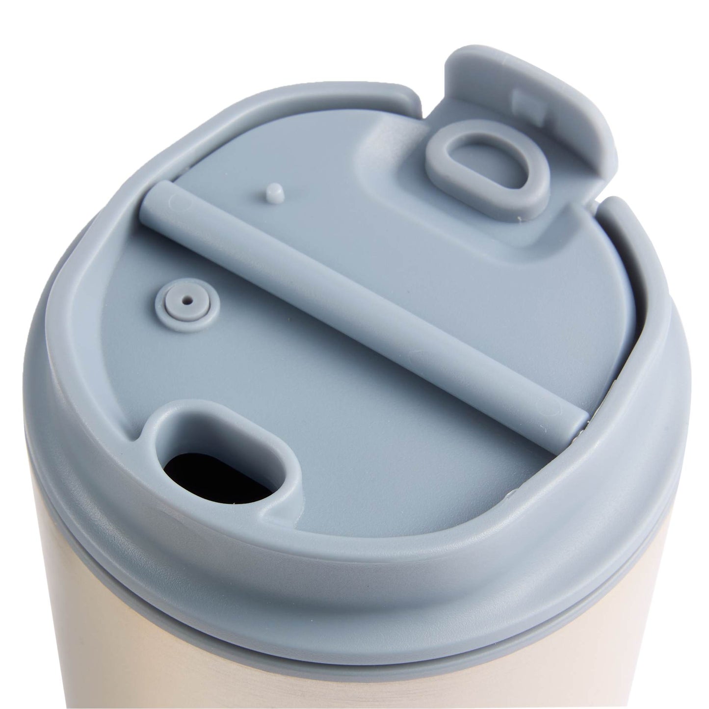 Front View of Gray Brit Eco-Friendly Tumbler 15oz plain