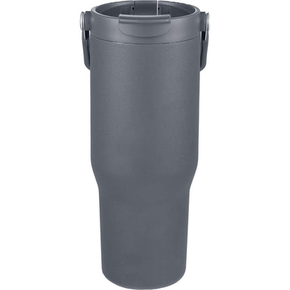 Front View of Gray Carnival Recycled Sip Or Swig Tumbler 30oz plain