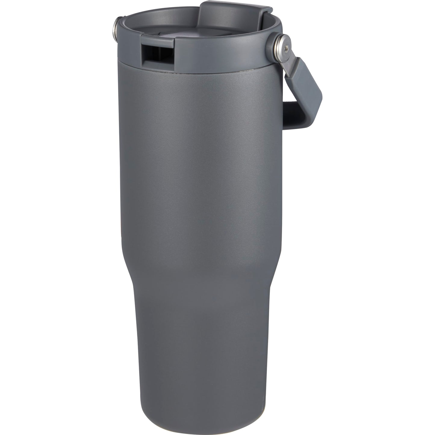 Front View of Gray Carnival Recycled Sip Or Swig Tumbler 30oz plain