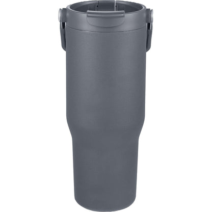 Front View of Gray Carnival Recycled Sip Or Swig Tumbler 30oz plain