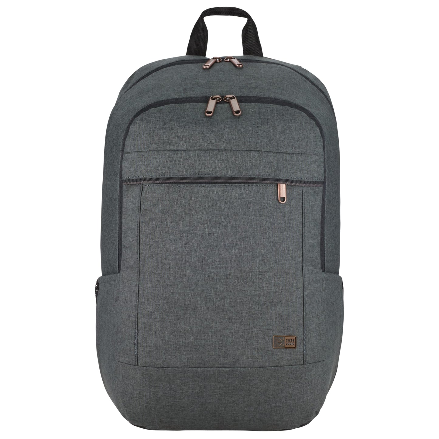 Front View of Gray Case Logic ERA 16" Computer Backpack plain