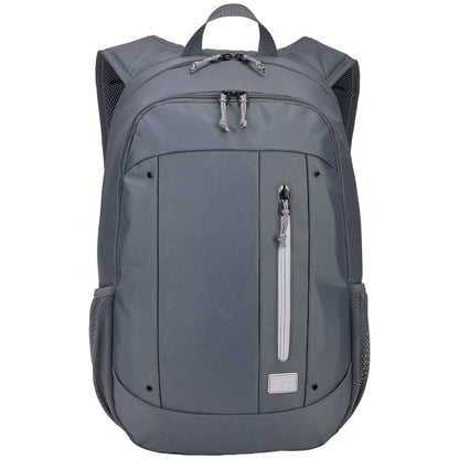 Front View of Gray Case Logic Jaunt Recycled 15" Computer Backpack plain