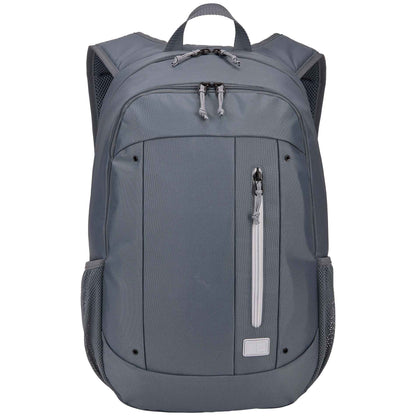 Front View of Gray Case Logic Jaunt Recycled 15" Computer Backpack plain