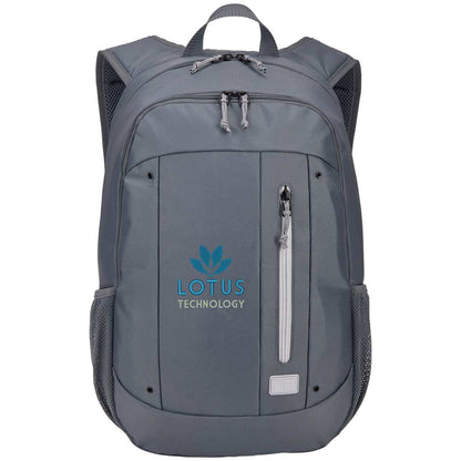 Front View of Gray Case Logic Jaunt Recycled 15" Computer Backpack