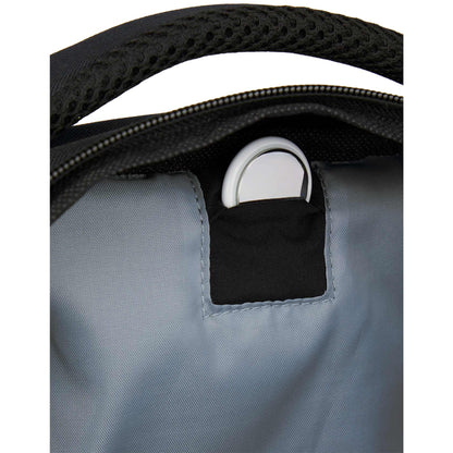 Front View of Gray Commander Recycled 16" Computer Backpack