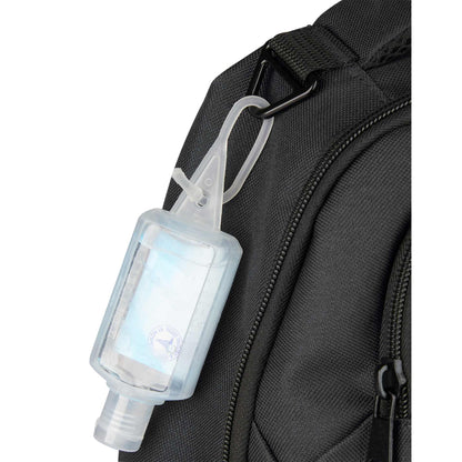 Front View of Gray Commander Recycled 16" Computer Backpack